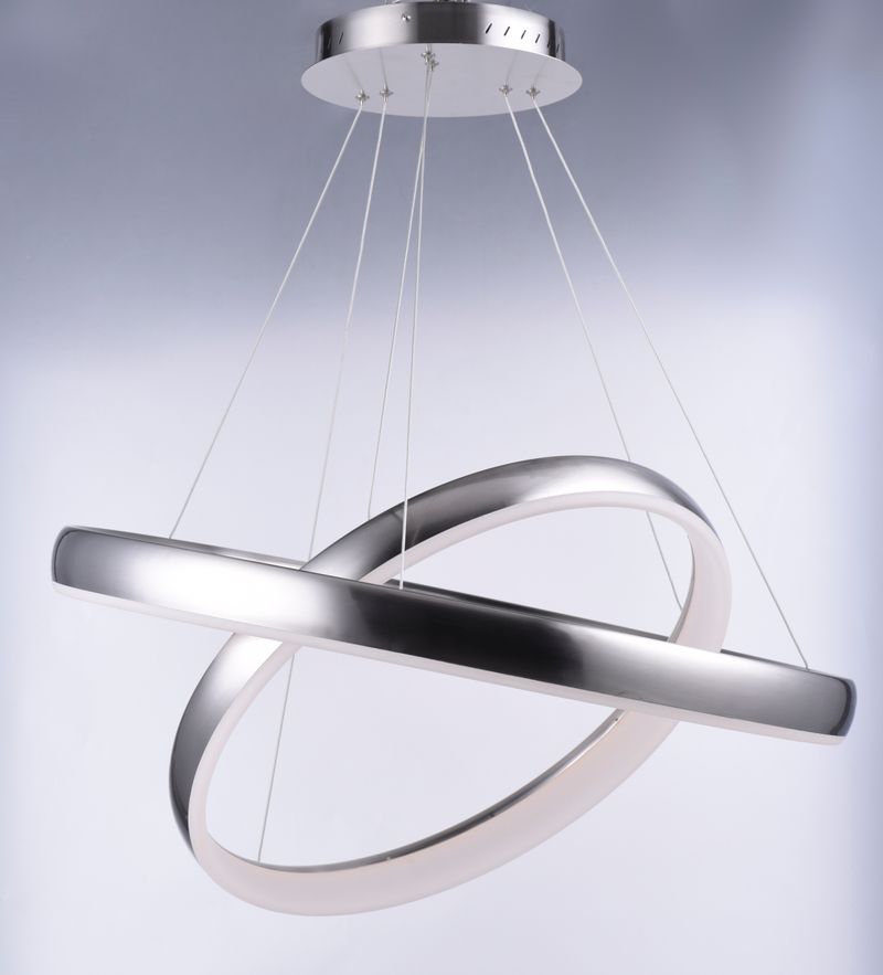 Innertube 31.5' 2 Light Multi-Light Pendant in Satin Nickel