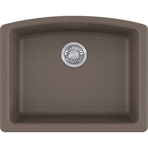 Ellipse Granite Single Basin Undermount Kitchen Sink in Storm