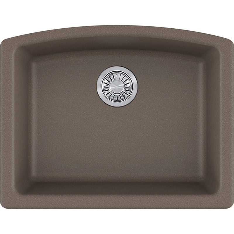 Ellipse Granite Single Basin Undermount Kitchen Sink in Storm