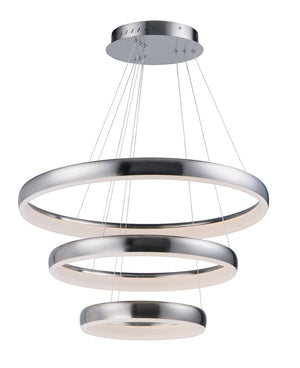 Innertube 31.5' 3 Light Multi-Light Pendant in Satin Nickel