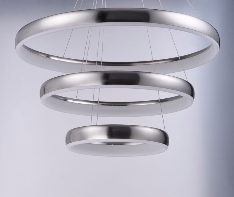 Innertube 31.5' 3 Light Multi-Light Pendant in Satin Nickel