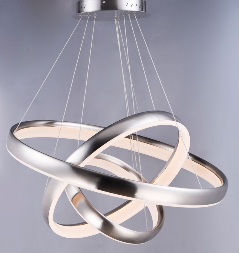 Innertube 31.5' 3 Light Multi-Light Pendant in Satin Nickel