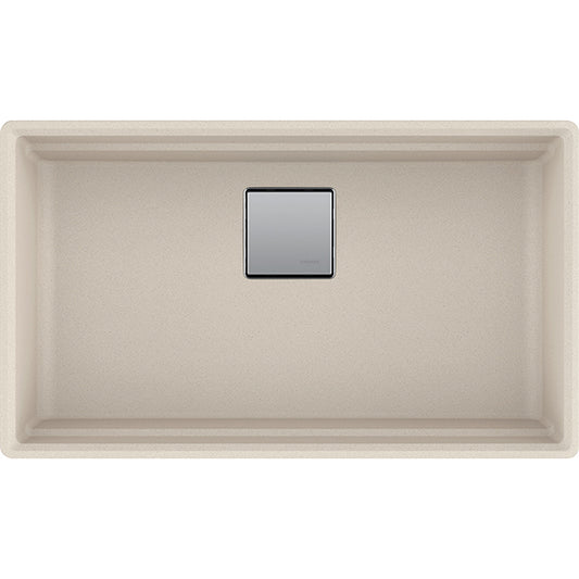 Peak 32" Granite Single Basin Undermount Kitchen Sink in Champagne