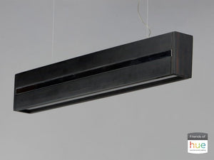 iWood 40.25' Single Light Friends of Hue Linear Pendant in Wenge Polished Chrome