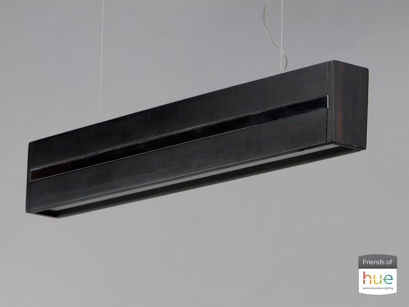 iWood 59.75' Single Light Friends of Hue Linear Pendant in Wenge Polished Chrome