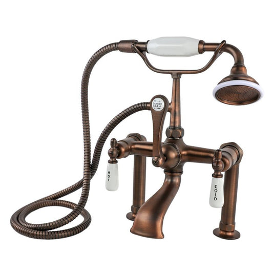 Traditional Two-Handle Tub Mounted Bathtub Faucet in Oil Rubbed Bronze