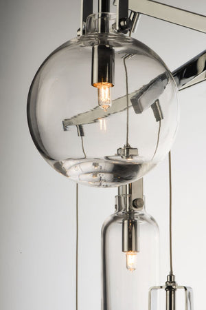 Kem 7.5' 4 Light Multi-Light Pendant in Polished Chrome