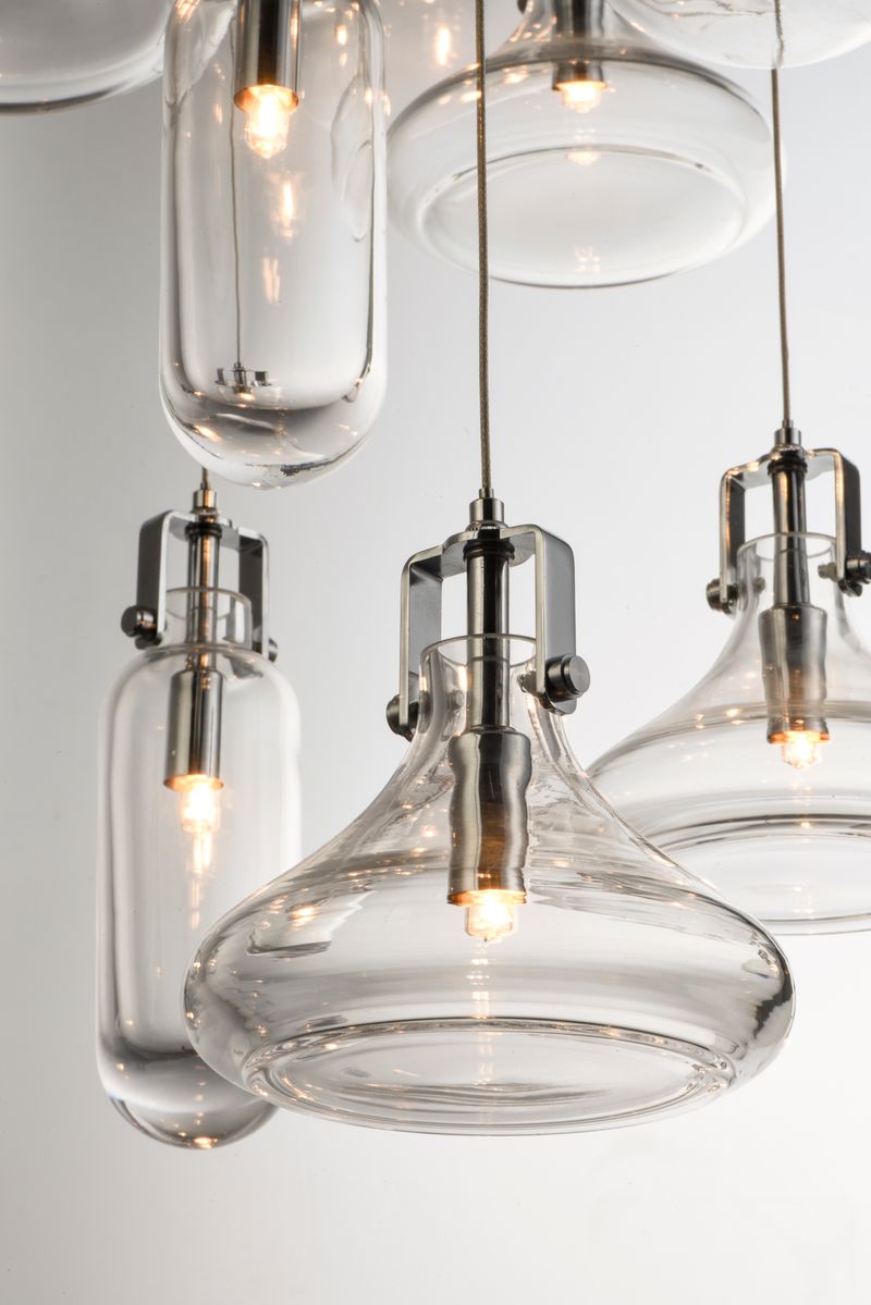 Kem 24.5' 6 Light Multi-Light Pendant in Polished Chrome