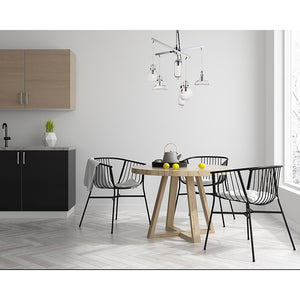 Kem 24.5' 6 Light Multi-Light Pendant in Polished Chrome