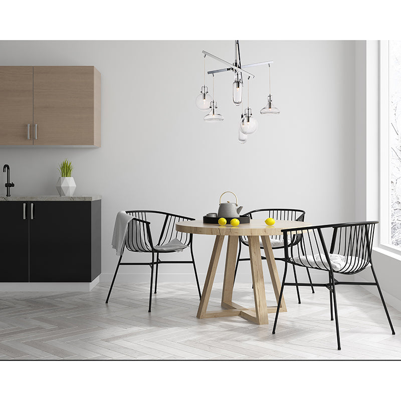 Kem 24.5' 6 Light Multi-Light Pendant in Polished Chrome