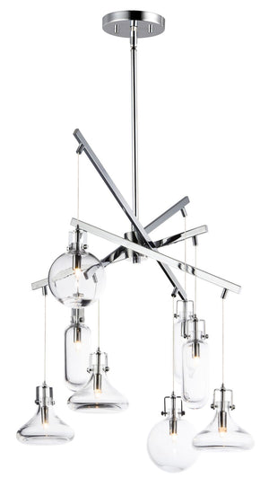Kem 21.75' 8 Light Multi-Light Pendant in Polished Chrome