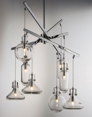 Kem 21.75' 8 Light Multi-Light Pendant in Polished Chrome