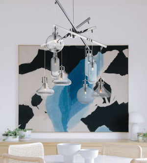 Kem 21.75' 8 Light Multi-Light Pendant in Polished Chrome