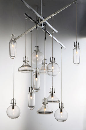 Kem 12 Light Chandelier in Polished Chrome