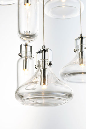 Kem 12 Light Chandelier in Polished Chrome