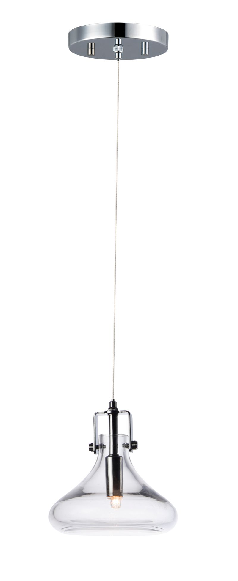 Kem 6.25' Single Light Pendant in Polished Chrome