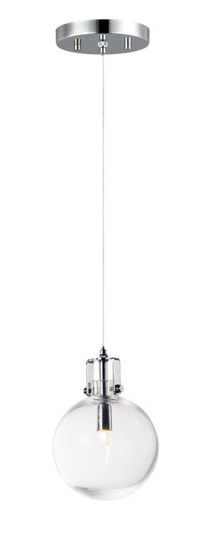 Kem 5.75' Single Light Pendant in Polished Chrome