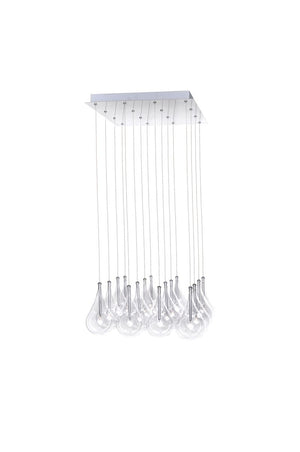 Larmes 19' 16 Light Multi-Light Pendant in Polished Chrome
