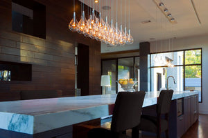 Larmes 14' 24 Light Linear Pendant in Polished Chrome