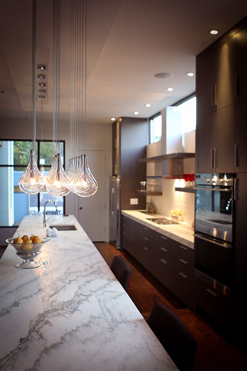 Larmes 14' 24 Light Linear Pendant in Polished Chrome