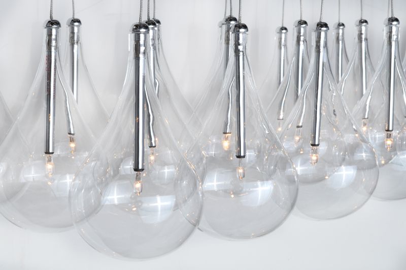 Larmes 14' 24 Light Linear Pendant in Polished Chrome