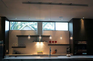 Larmes 4.5' Single Light Pendant in Polished Chrome
