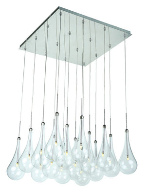 Larmes 23' 16 Light Multi-Light Pendant in Polished Chrome
