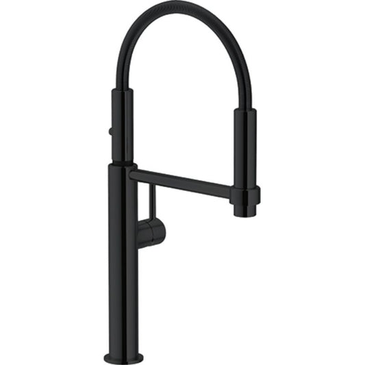 Pescara Single-Handle Pull-Down Pre-Rinse Kitchen Faucet in Matte Black