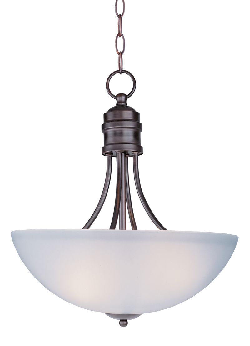 Logan 15.5' 3 Light Inverted Bowl Pendant in Oil Rubbed Bronze