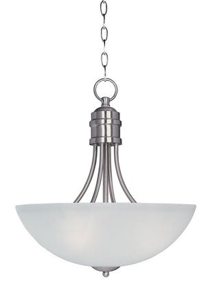 Logan 15.5' 3 Light Inverted Bowl Pendant in Satin Nickel