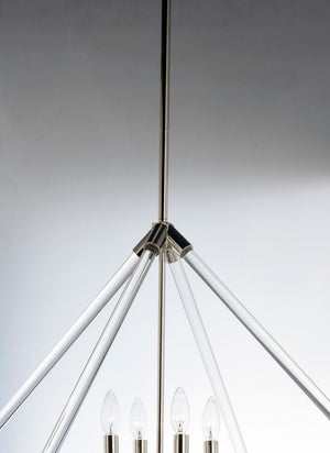 Lucent 24' 4 Light Entry Foyer Pendant in Polished Nickel