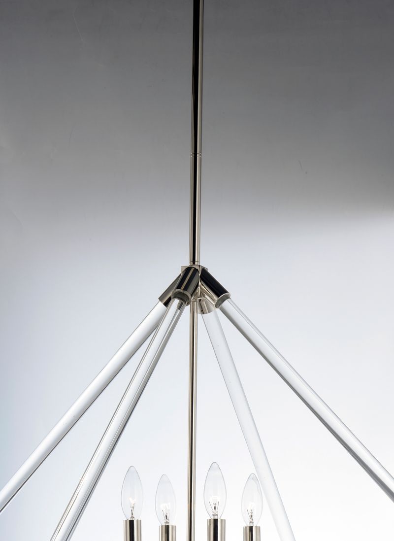 Lucent 24' 4 Light Entry Foyer Pendant in Polished Nickel