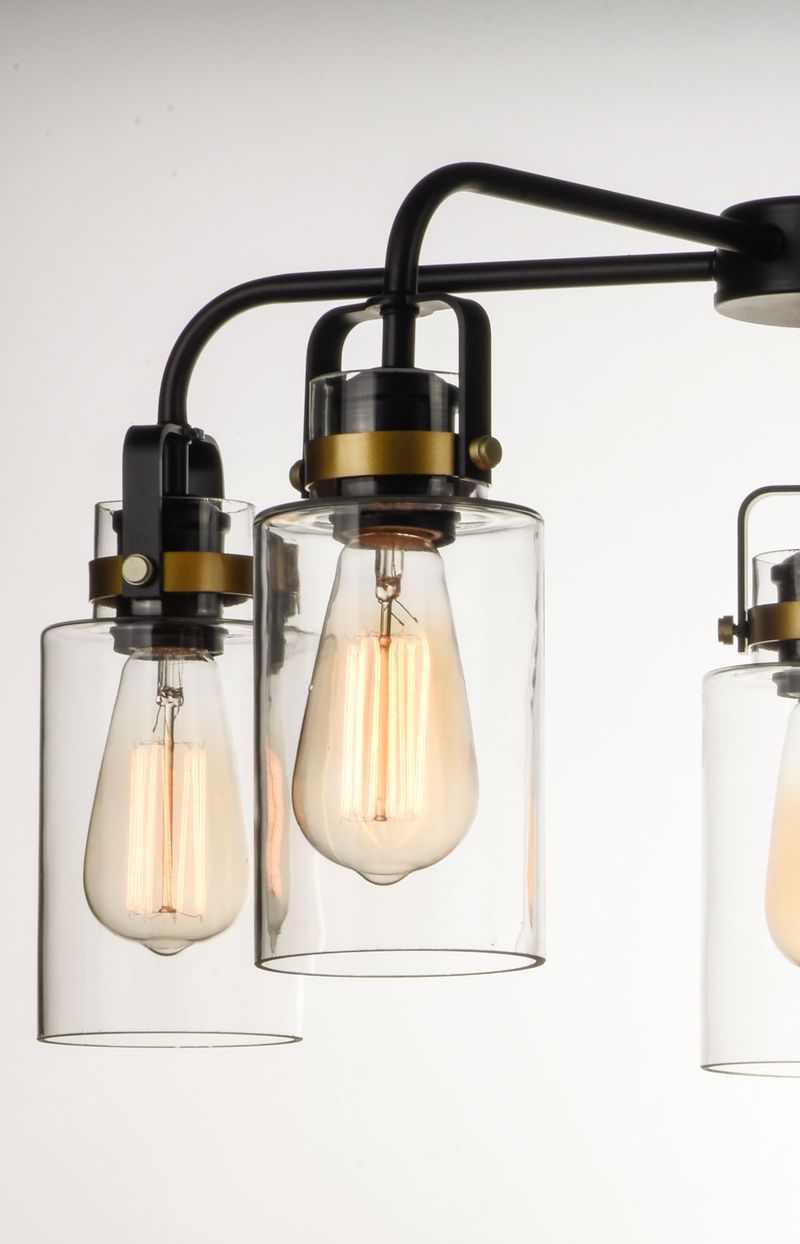 Magnolia 26' 5 Light Chandelier in Bronze and Gold