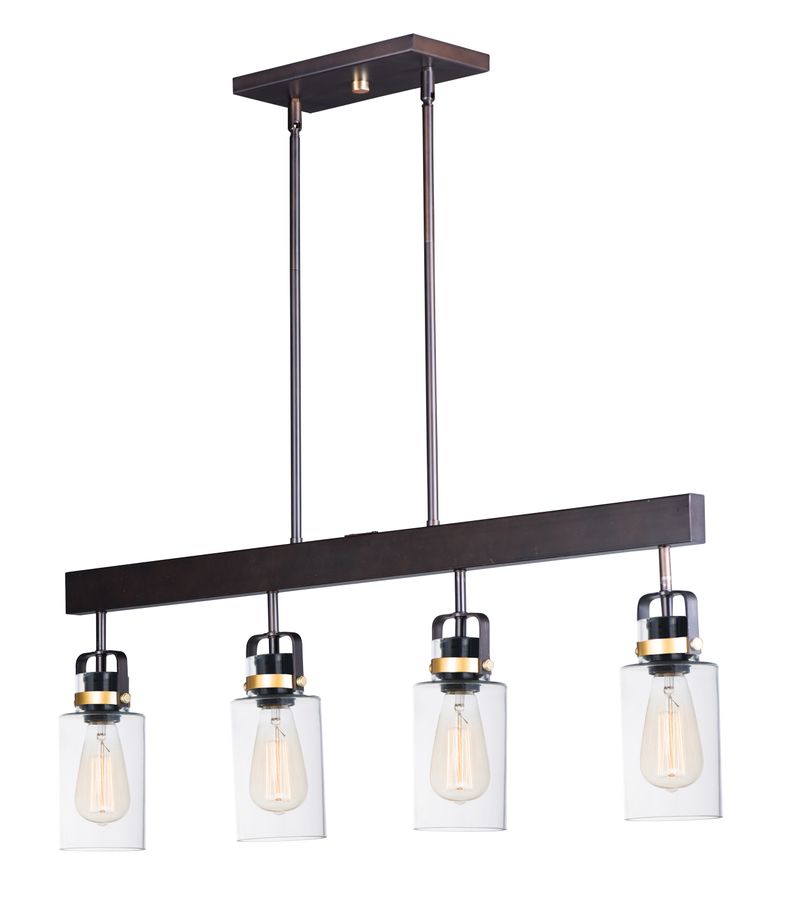 Magnolia 5' 4 Light Multi-Light Pendant in Bronze and Gold