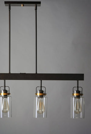 Magnolia 5' 4 Light Multi-Light Pendant in Bronze and Gold
