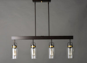Magnolia 5' 4 Light Multi-Light Pendant in Bronze and Gold