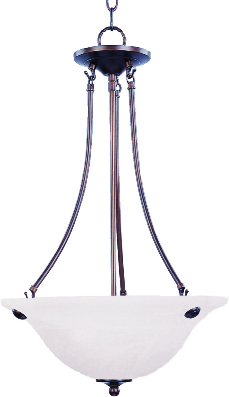 Malaga 16' 3 Light Inverted Bowl Pendant in Oil Rubbed Bronze