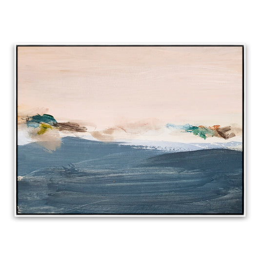 Mountain Abstraction Painting on Matte Canvas By Teague Studios - 23" x 17"