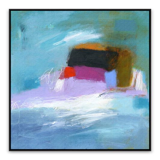 Stitch Myself Together Painting on Matte Canvas By Linda O'Neill - 23" x 23"