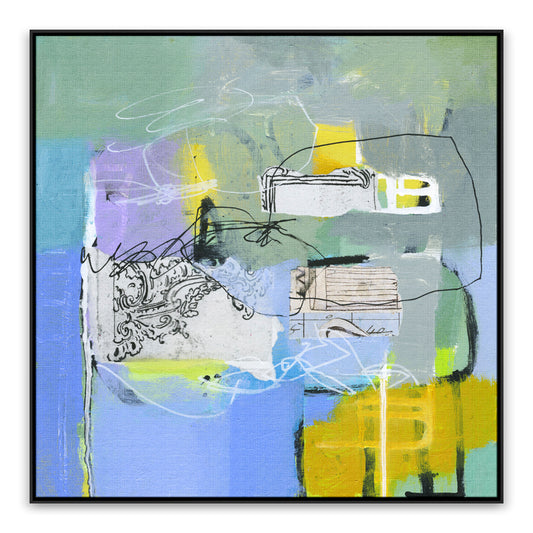 The Key Opens the Door Painting on Matte Canvas By Linda O'Neill - 23" x 23"