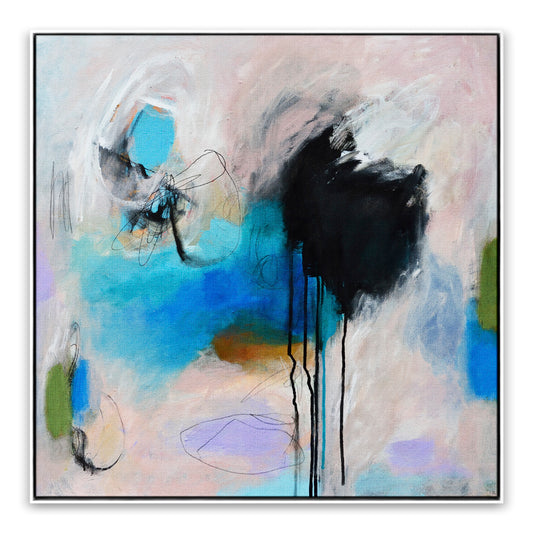 The Morning Comes Back Painting on Matte Canvas By Linda O'Neill - 23" x 23"