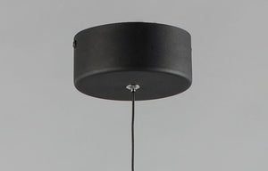 Mermaid 4.75' Single Light Mini-Pendant in Black and Metallic Gold