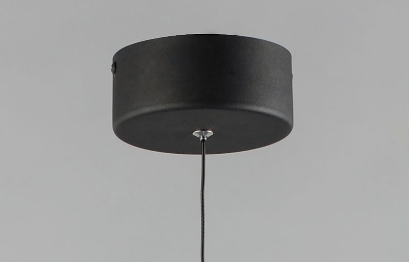 Mermaid 4.75' Single Light Mini-Pendant in Black and Metallic Gold