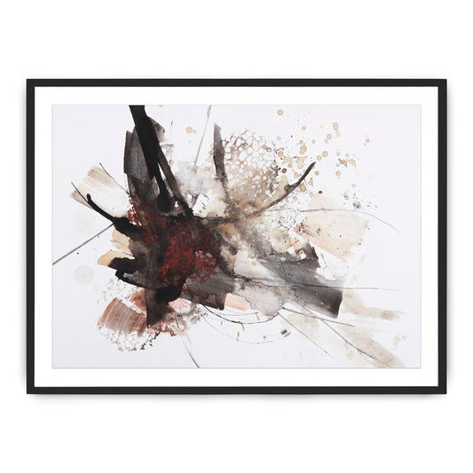Brush Painting on Matte Paper By Teague Studios - 19" x 13"