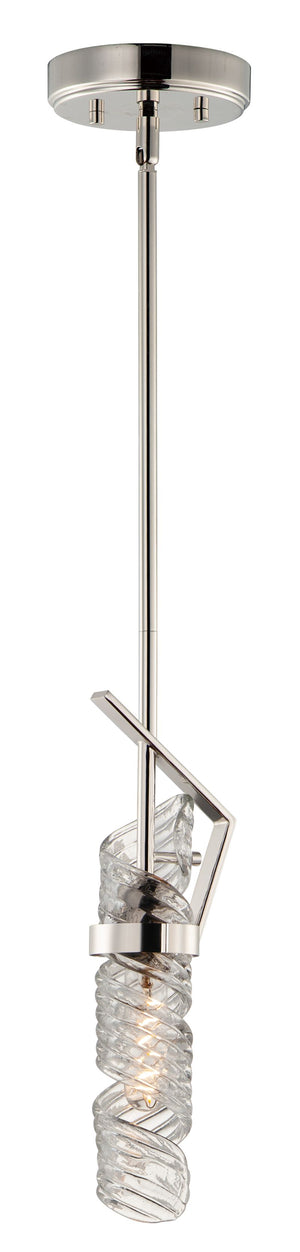 Milano 5.5' Single Light Mini-Pendant in Polished Nickel