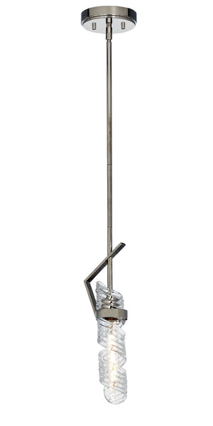 Milano 5.5' Single Light Mini-Pendant in Polished Nickel