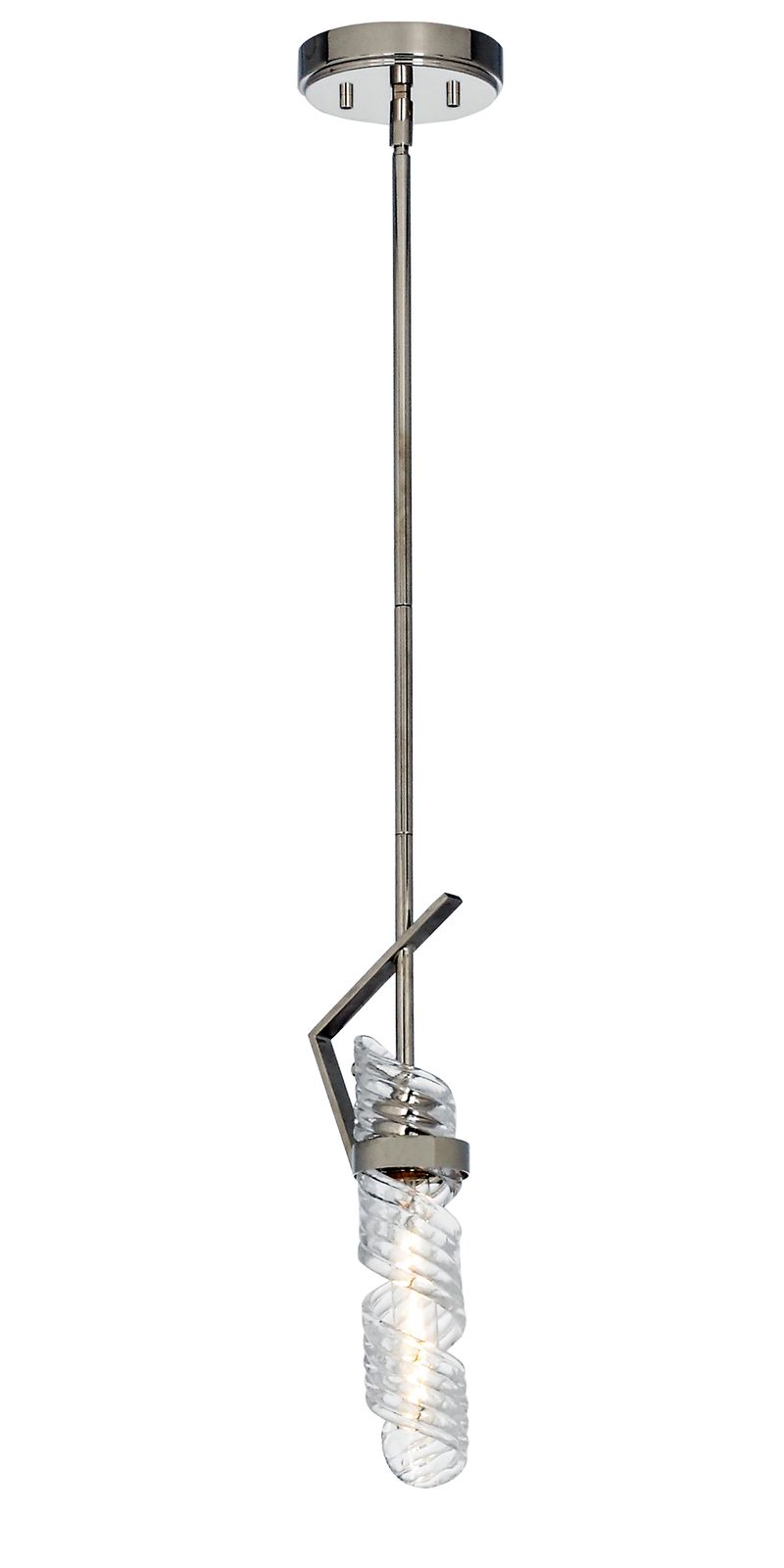 Milano 5.5' Single Light Mini-Pendant in Polished Nickel