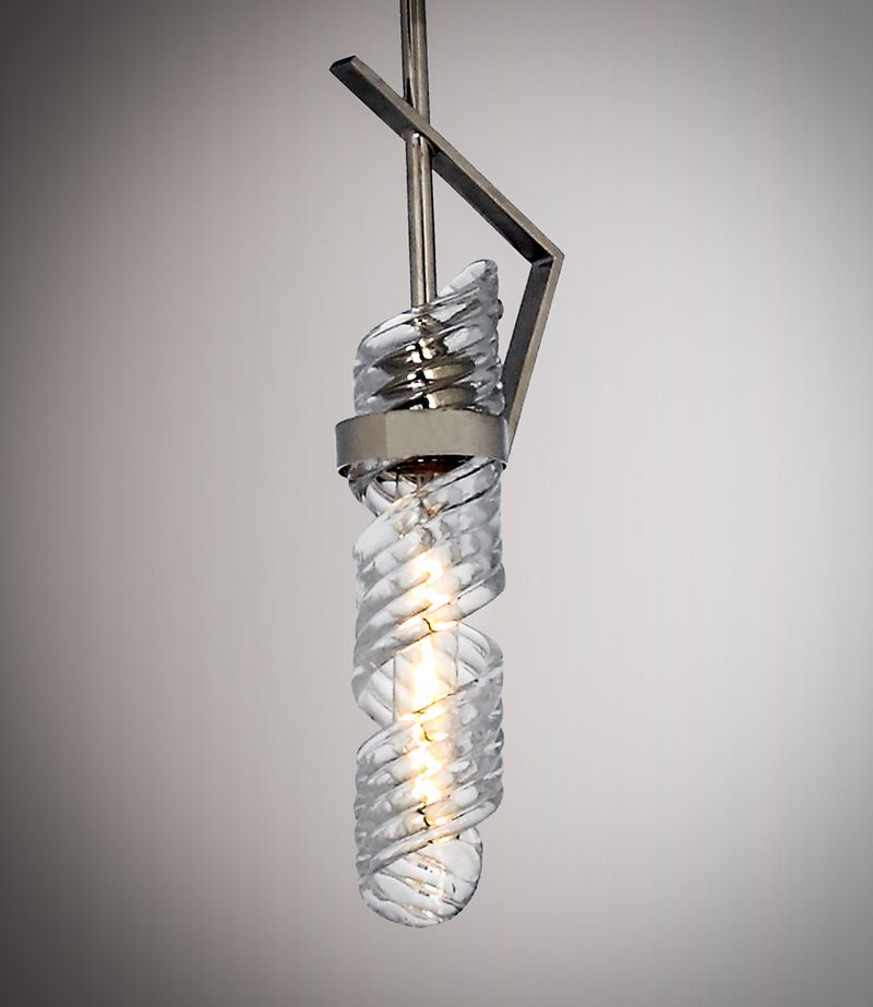 Milano 5.5' Single Light Mini-Pendant in Polished Nickel