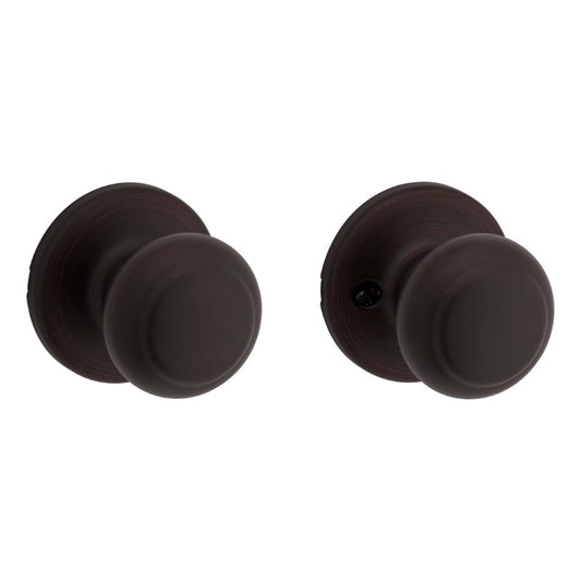 Cove Passage Door Knob in Venetian Bronze - 6 Way Adjustable Latch