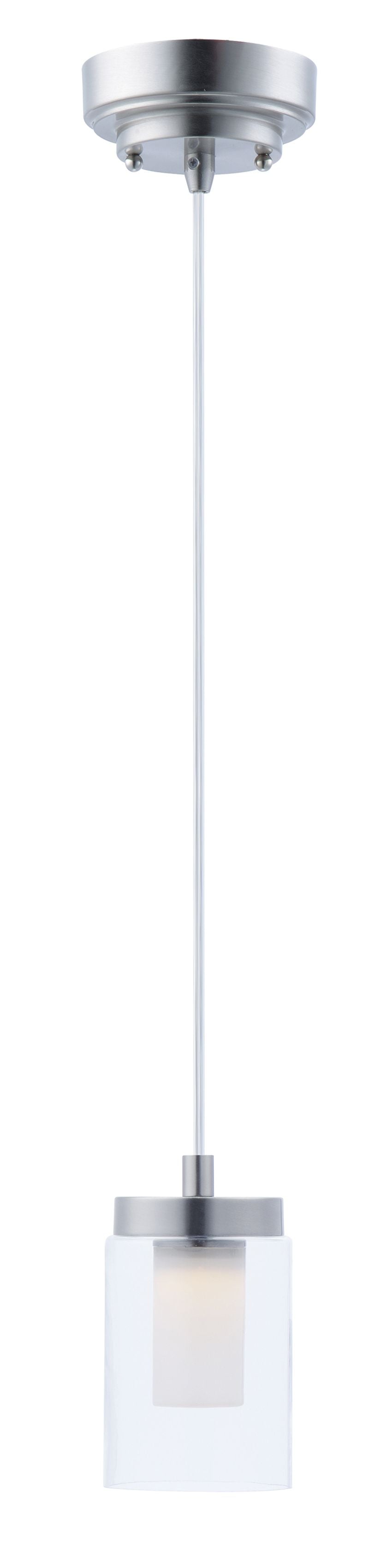 Mod 4' Single Light Mini-Pendant in Satin Nickel